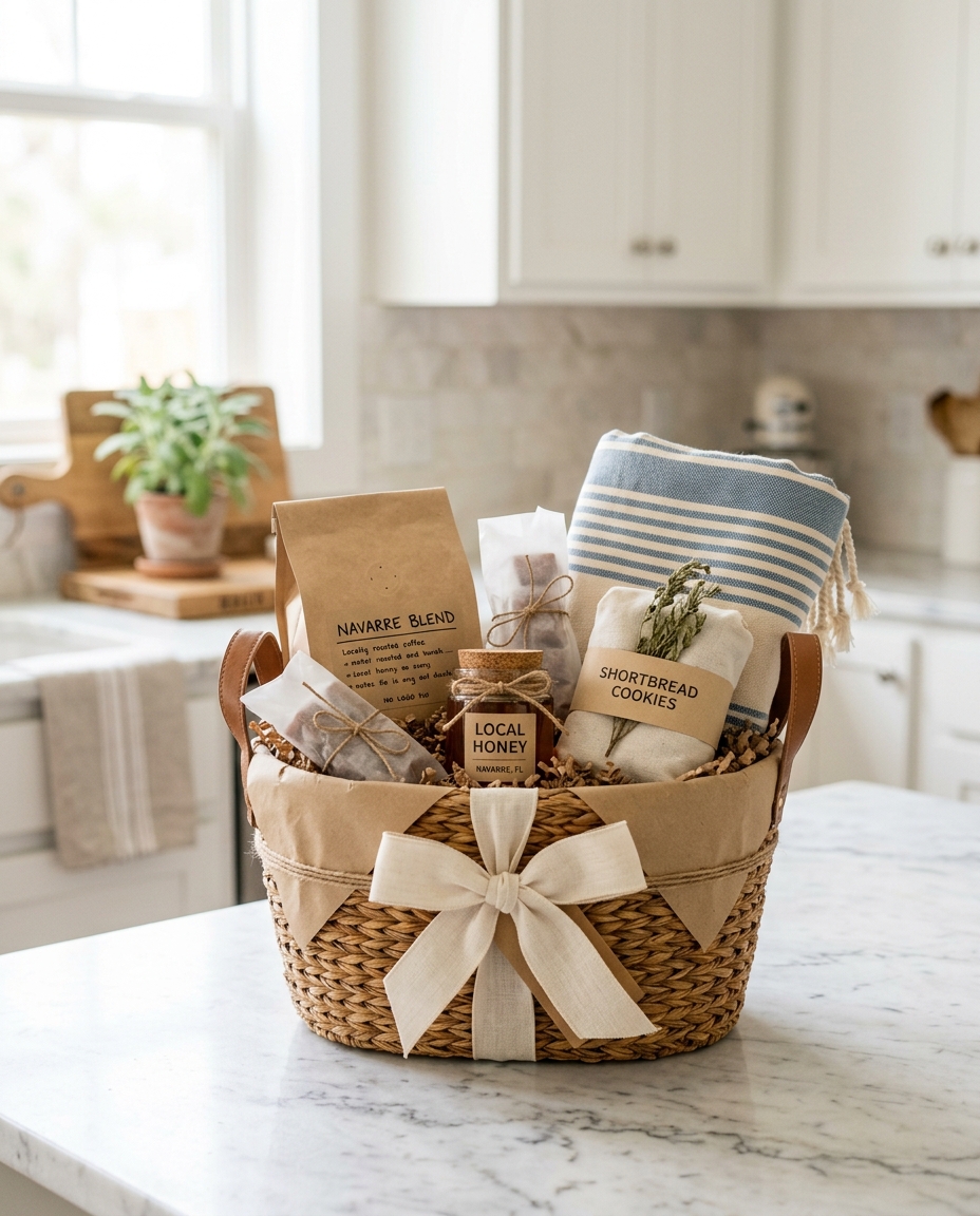 Gift baskets handmade by The Navarre Gift Company